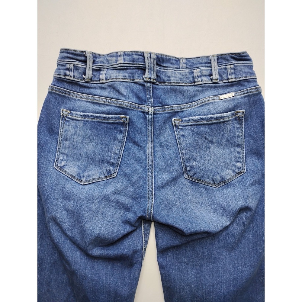 KanCan Chloe High Rise Super Flare Womens Size 15 / 31 Double Button Fly 32x33 - Picture 10 of 11